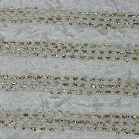 Endless Rose Sweater Womens Large Ivory Gold Metallic Sparkle New Holiday - Picture 5 of 9